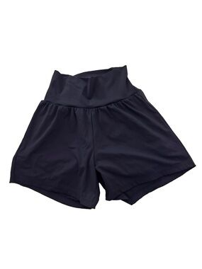 HALARA High-Waist Navy Blue Sport Shorts Flowy